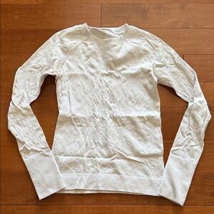 White Cable Knit Shirt